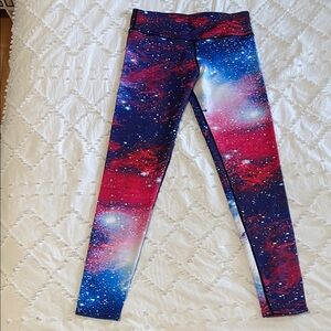 Women's Cosmic Print Leggings EUC medium